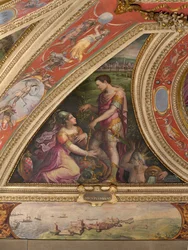 Allegorie von Pistoia; unten, Ansicht von Piombino
